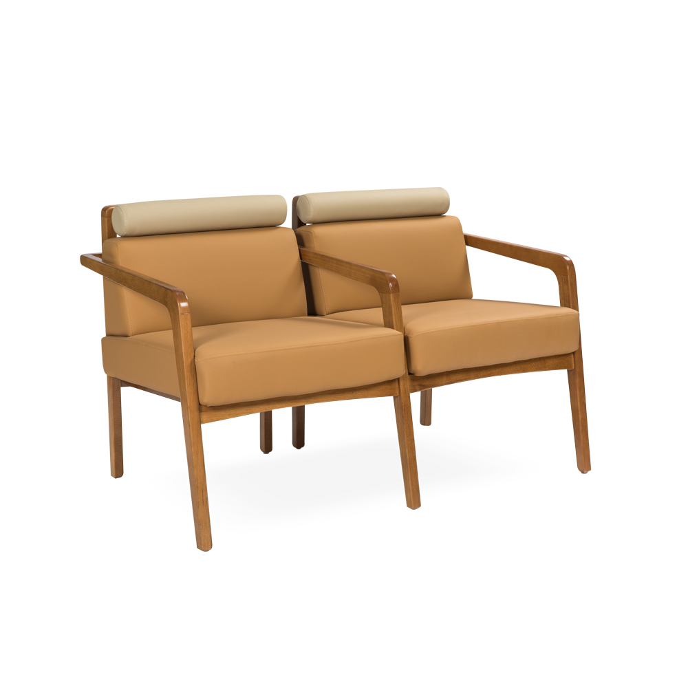 Longarina Tracciatto Zeall — longarina para sala de espera hospitalar